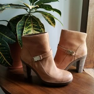 Tan Ecco Booties